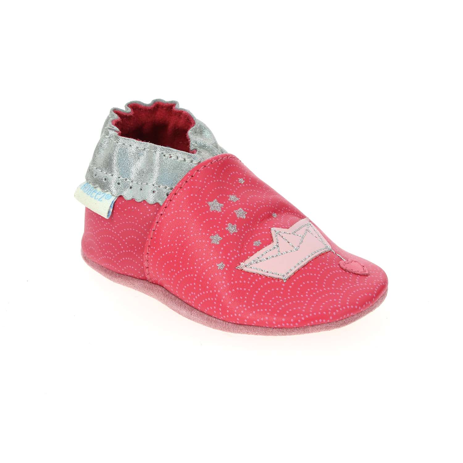 Chaussons POETIC BOAT ROBEEZ Rose Argent Fille Bessec Chaussures